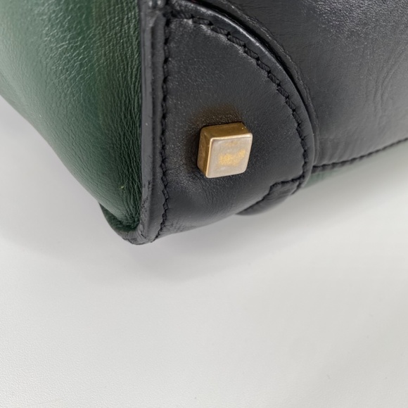 Celine Phantom Tricolor Luggage Tote Medium Green Black Grey Phoebe Philo - Picture 13 of 16